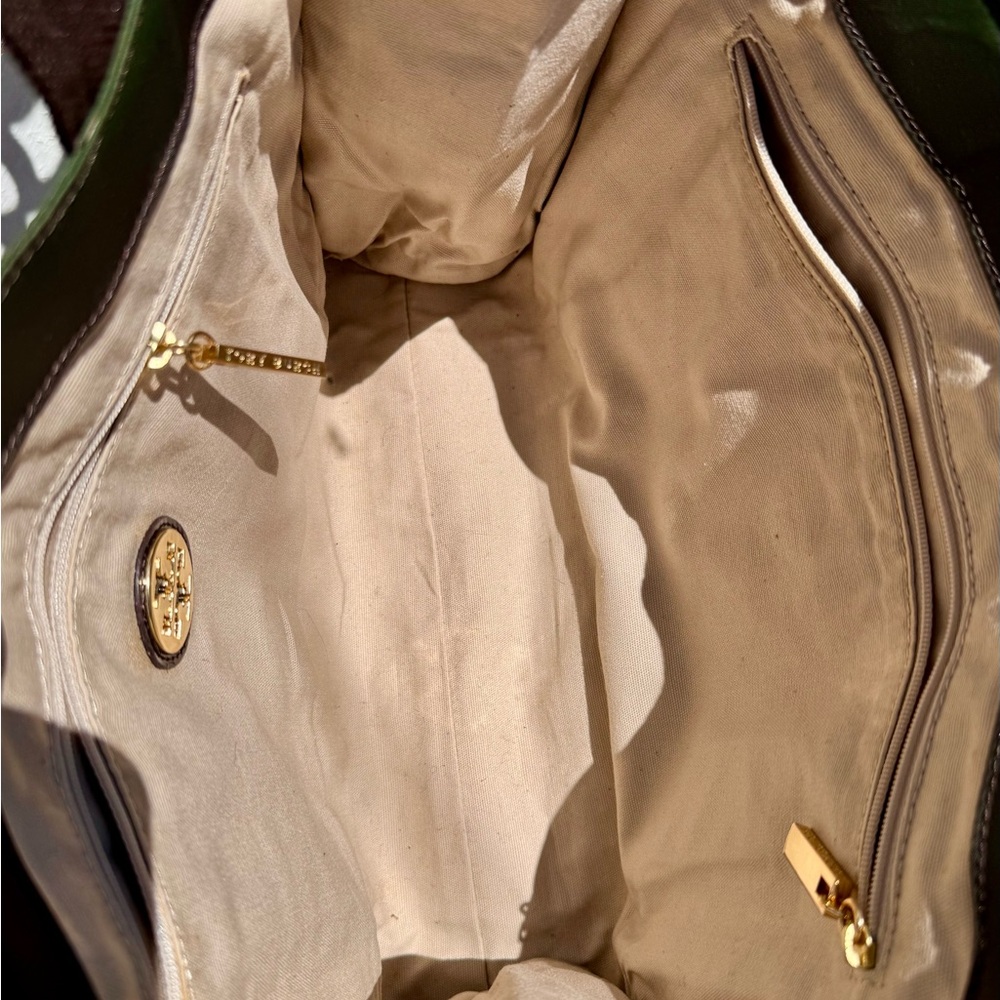 Vintage Tory Burch Nylon & Patent Leather Tote Bag - Picture 9 of 11